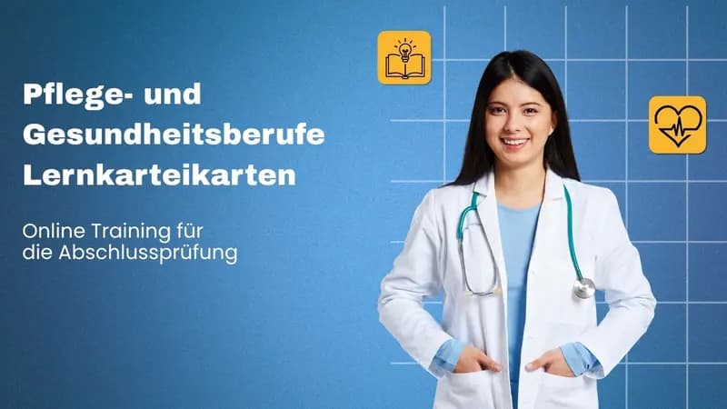 Pflege- und Gesundheitsberufe Lernkarteikarten